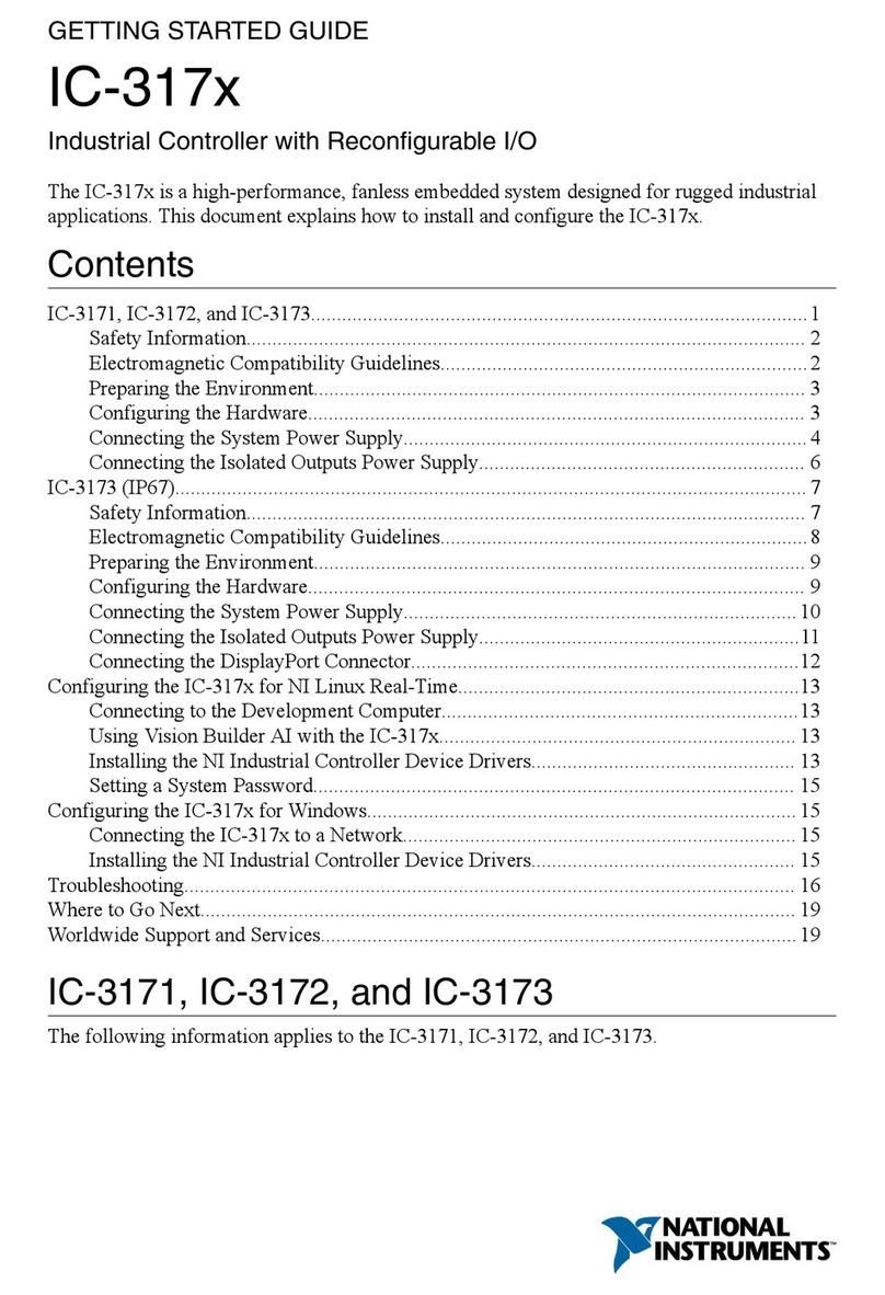 National Instruments IC-3171 User manual
