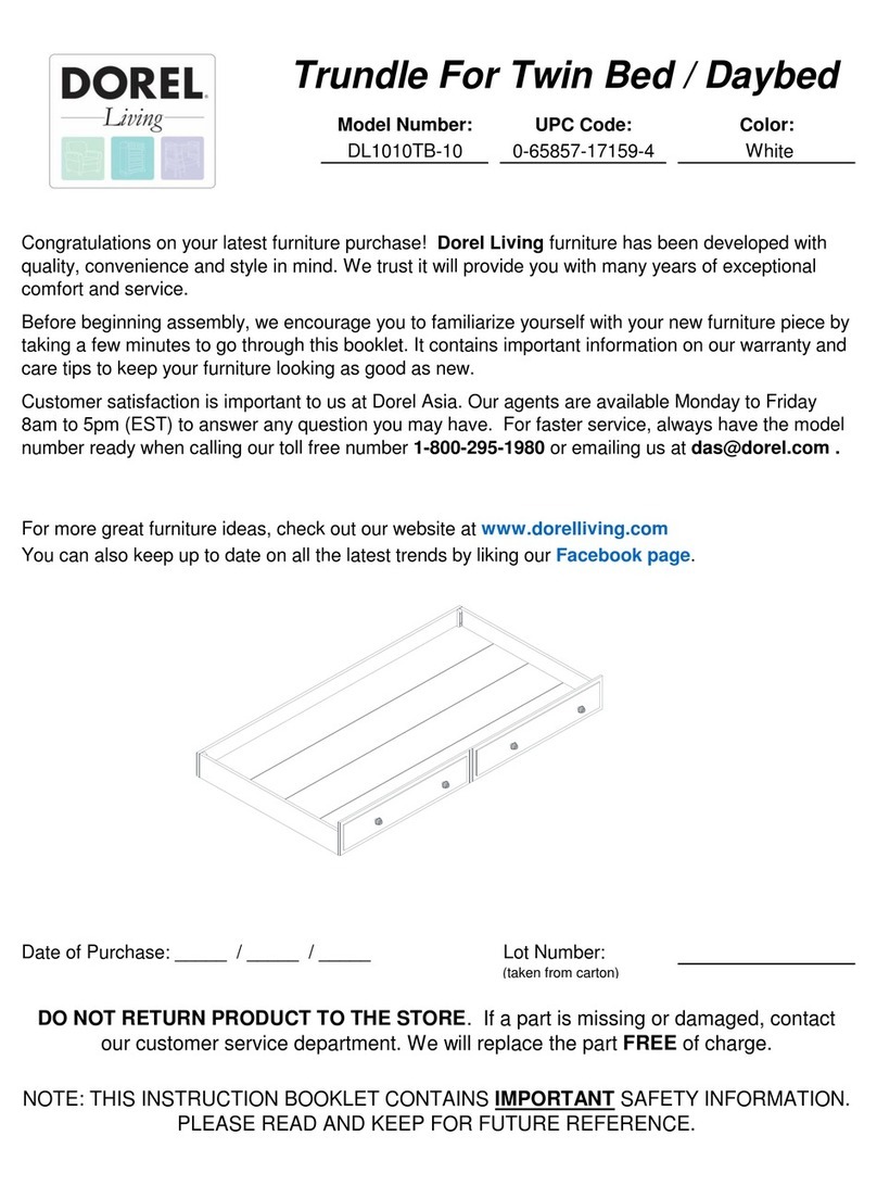 Dorel Living DL1010TB-10 User manual Dorel Living DL1010TB-10 User manual
