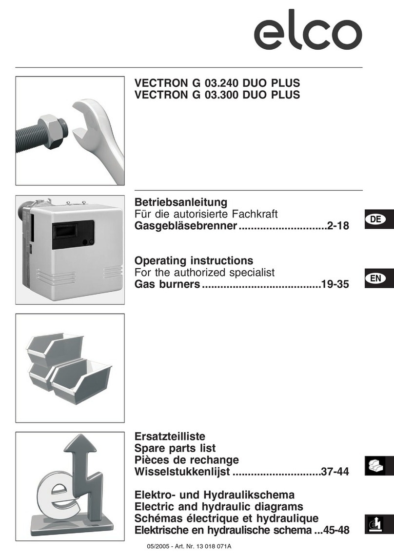 elco VECTRON G 03.240 DUO PLUS operating instructions