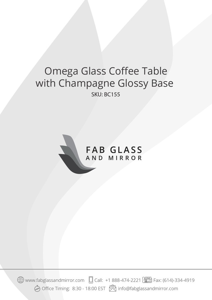 FAB GLASS AND MIRROR BC155 manual