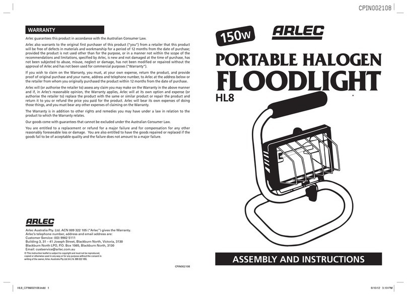 Arlec HL8 User manual
