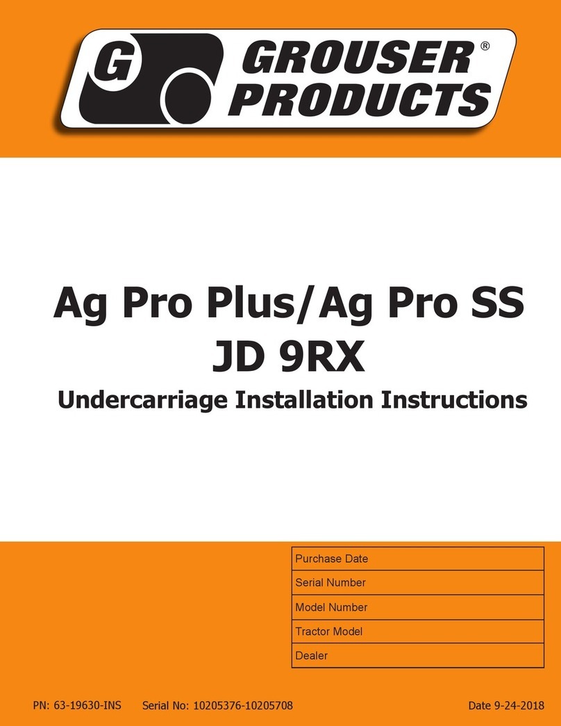 Grouser Products Ag Pro Plus installation instructions