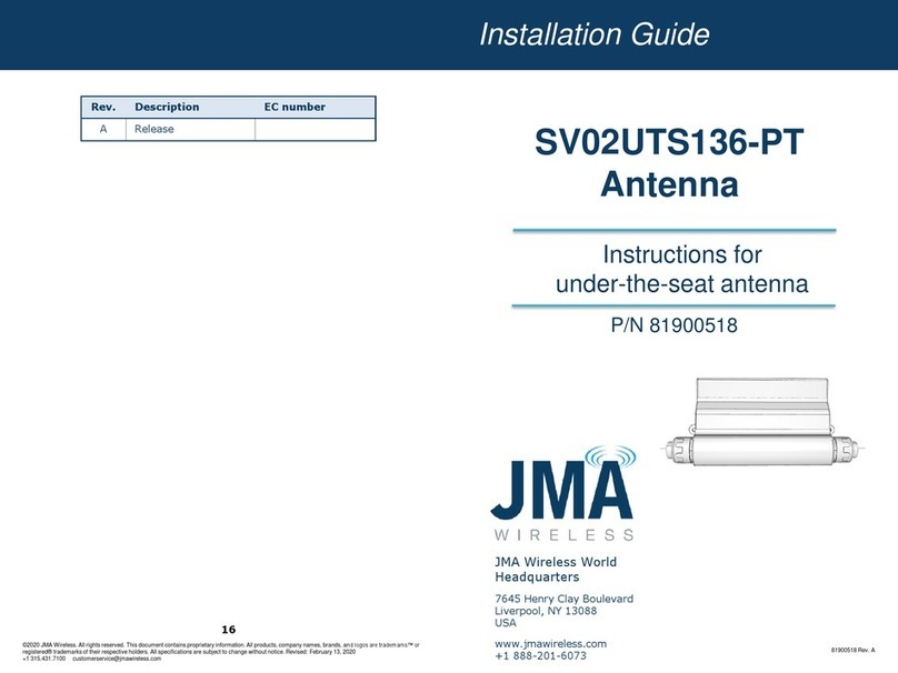 JMA Wireless SV02UTS136-PT installation guide