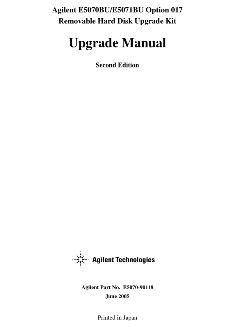 Agilent Technologies E5070BU Quick start guide Agilent Technologies E5070BU Quick start guide