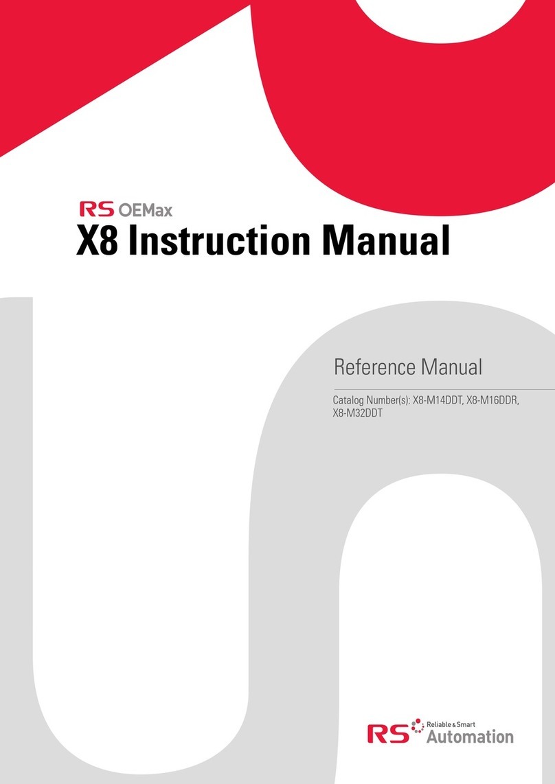 RS Automation X8 Series instruction manual