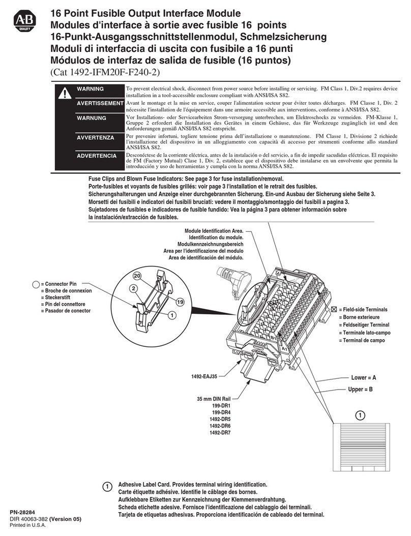 Allen-Bradley 1492-IFM20F-F240-2 User manual