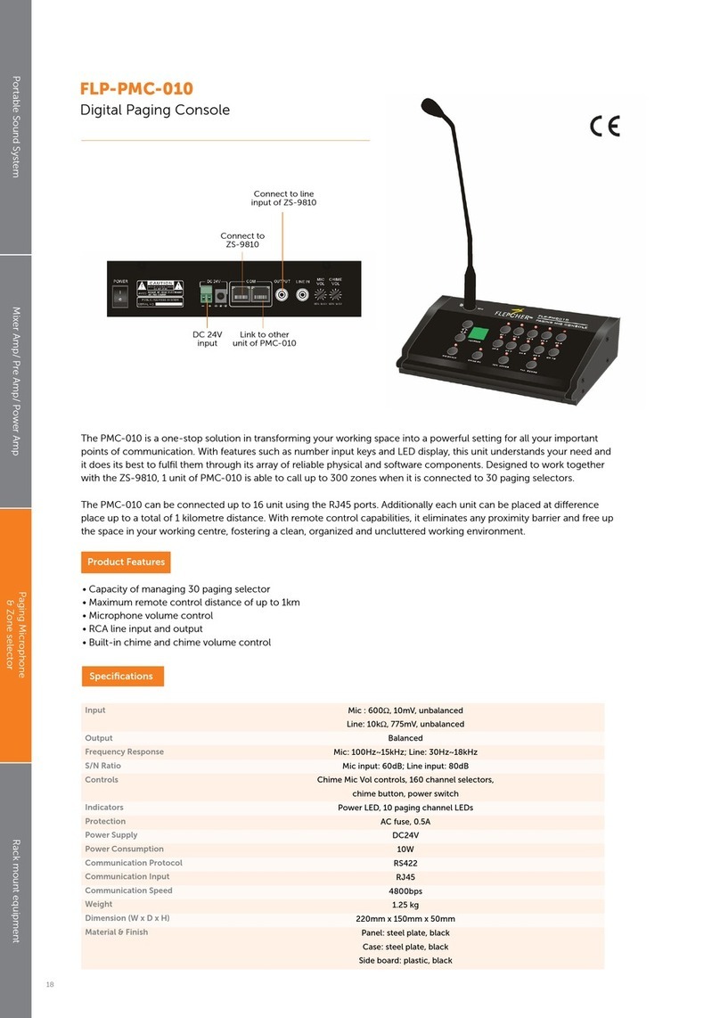Flepcher FLP-PMC010 Operation manual