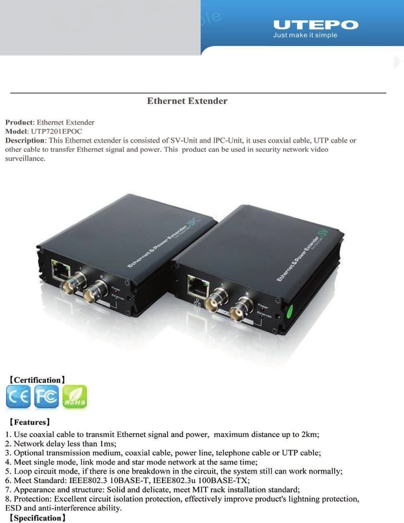 UTEPO UTP7201EPOC User manual
