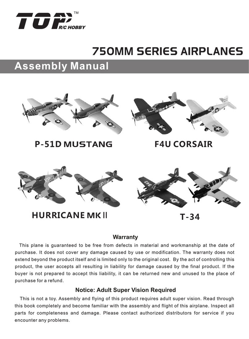 Top R/C Hobby F4U Corsair Assembly manual