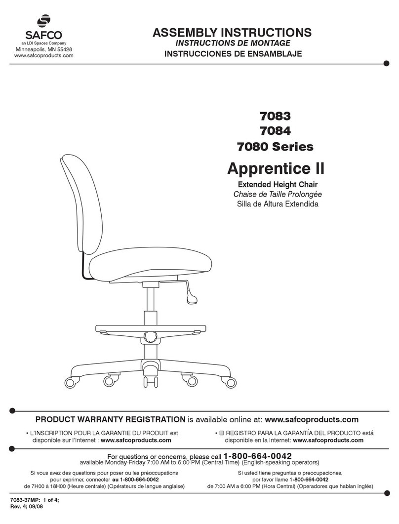 Safco 7080 Series Assembly instructions Safco 7080 Series Assembly instructions