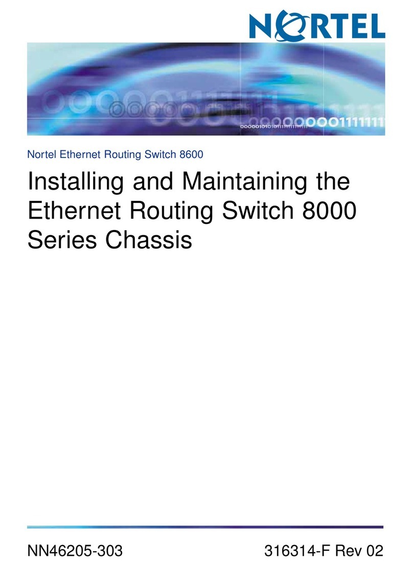 Nortel Ethernet Routing Switch 8000Series Assembly Instructions
