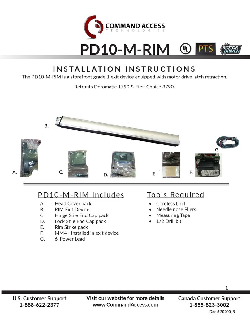 Command access PD10-M-RIM User manual