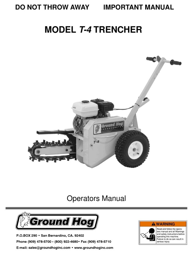 Ground Hog T-4 Operator's manual