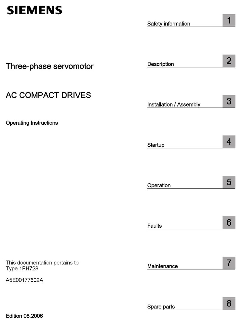 Siemens 1PH728 User manual