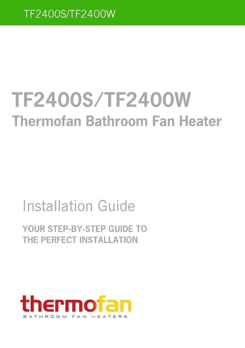 THERMOFAN TF2400S installation guide THERMOFAN TF2400S installation guide