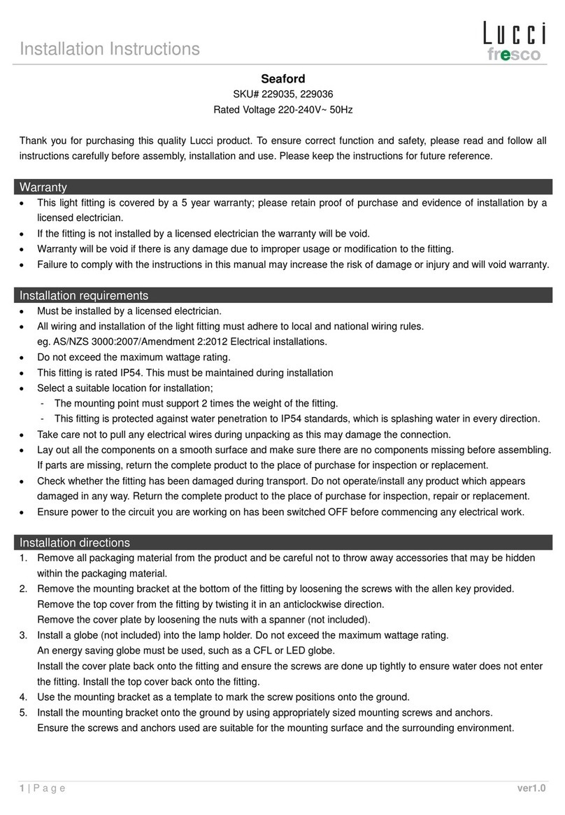 Lucci Fresco Seaford User manual