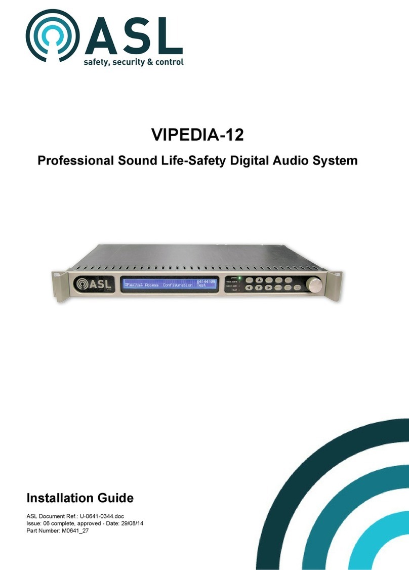 ASL INTERCOM VIPEDIA-12 installation guide