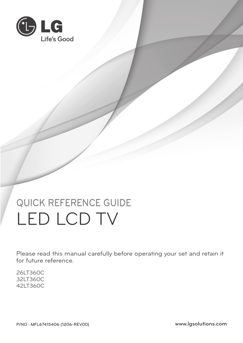 LG 26LT360C User manual