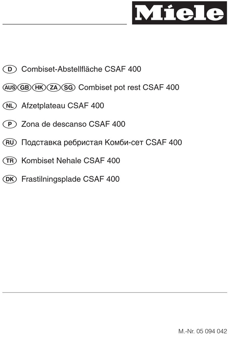 Miele CSAF 400 User manual