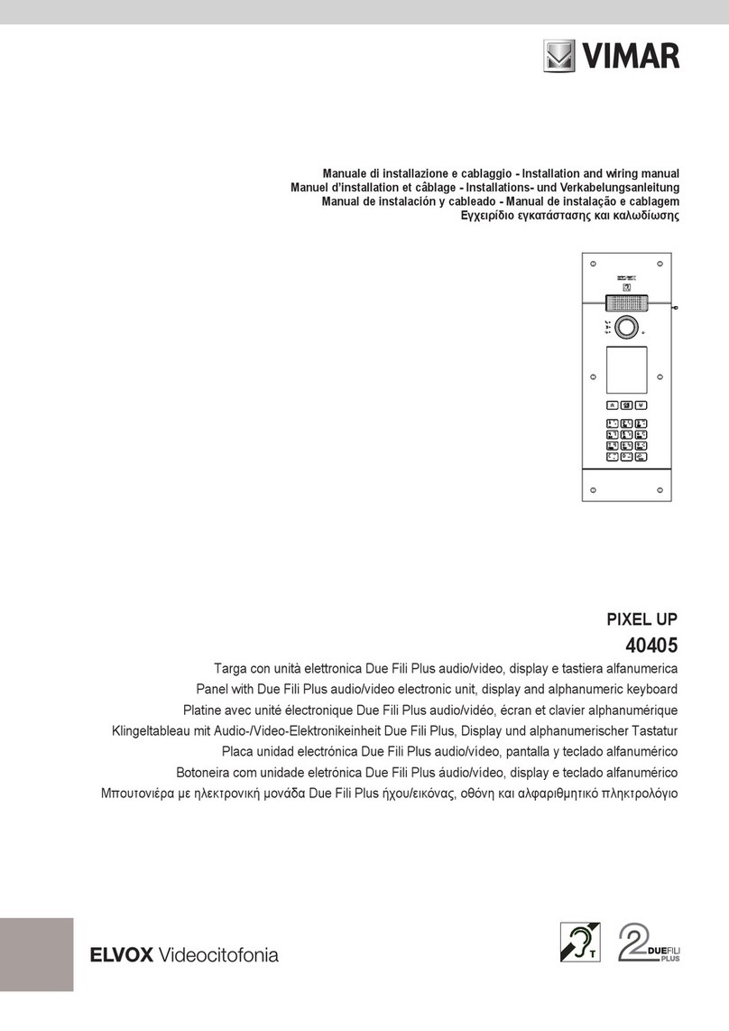 Vimar ELVOX PIXEL UP 40405 User manual