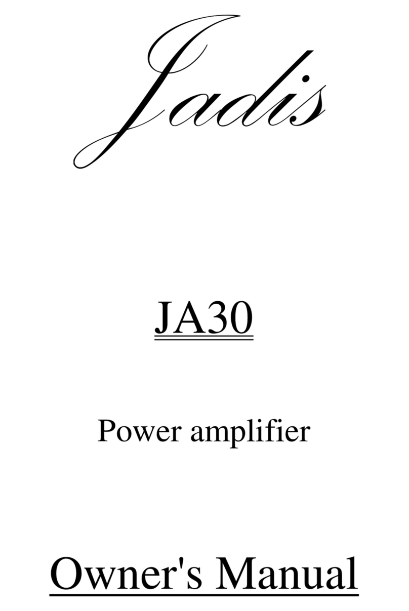 Jadis JA30 owner's manual