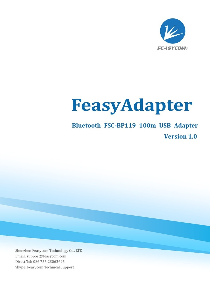 Feasycom FeasyAdapter FSC-BP119 User manual