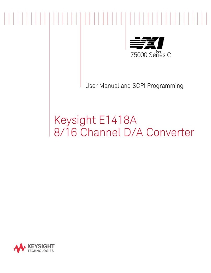 Keysight E1418A Series User Manual and Programming