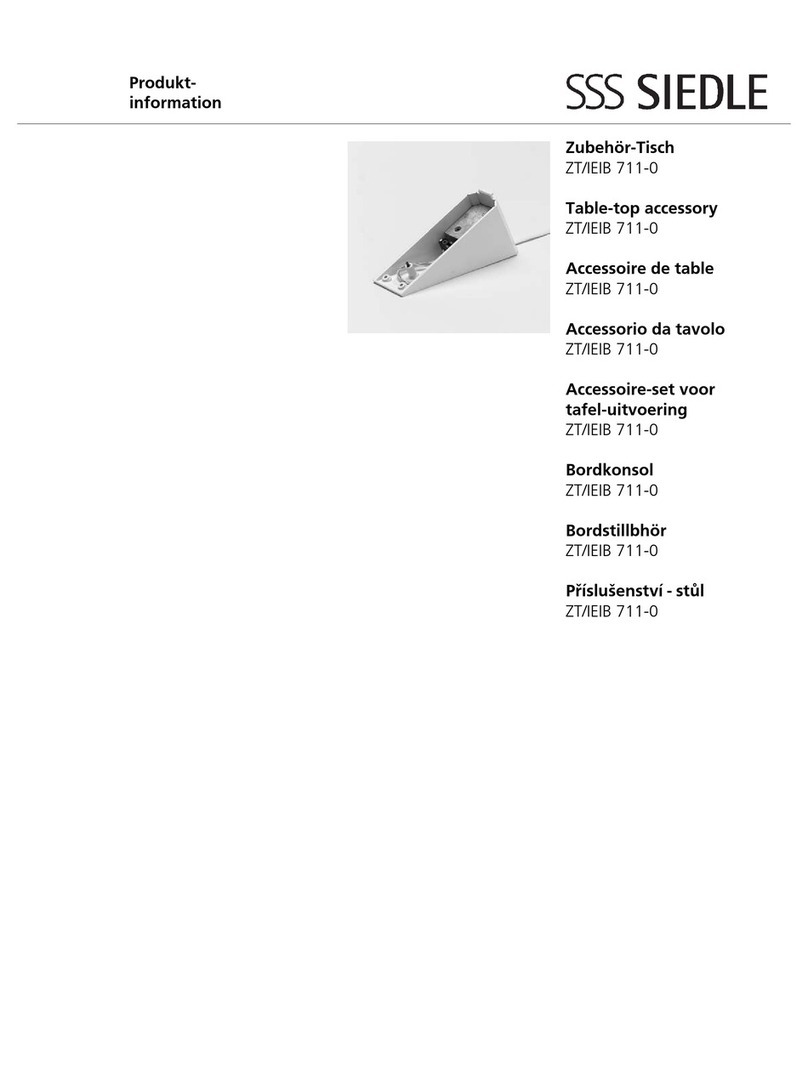 SSS Siedle ZT/IEIB 711-0 User manual