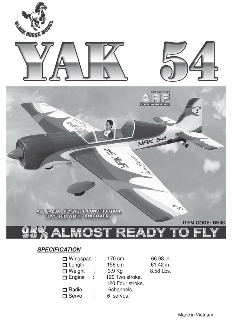 Black Horse Model YAK 54 instruction manual