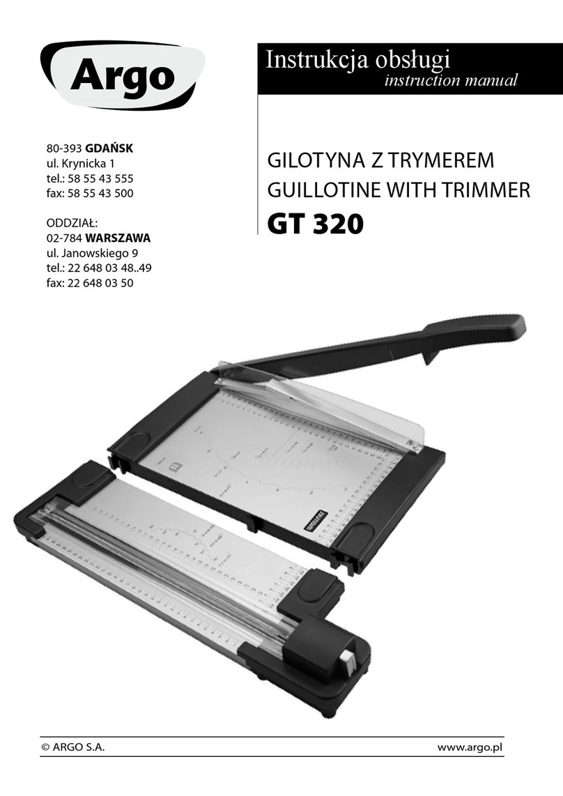 Argo GT 320 instruction manual