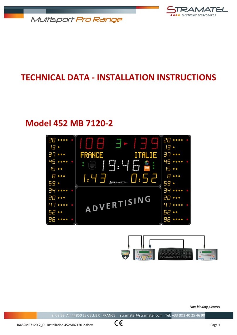 Stramatel 452 MB 7120-2 installation instructions