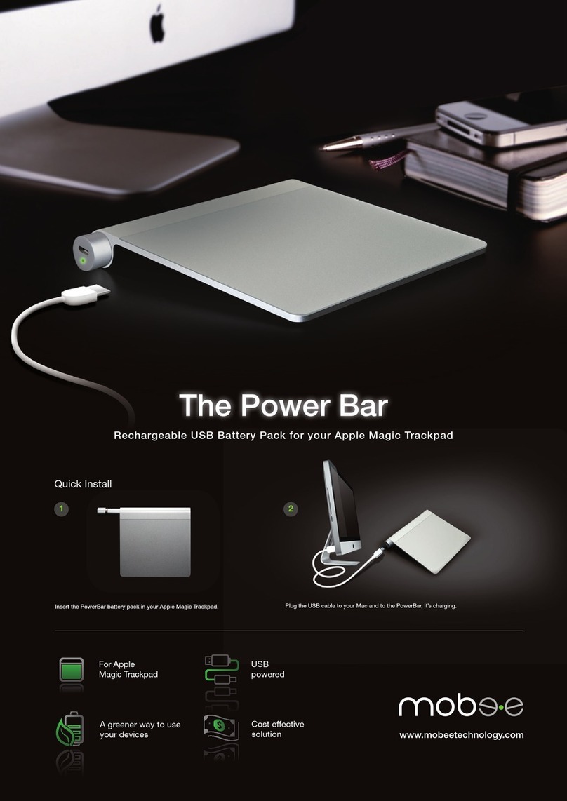 Mobee Power Bar Instructions for use