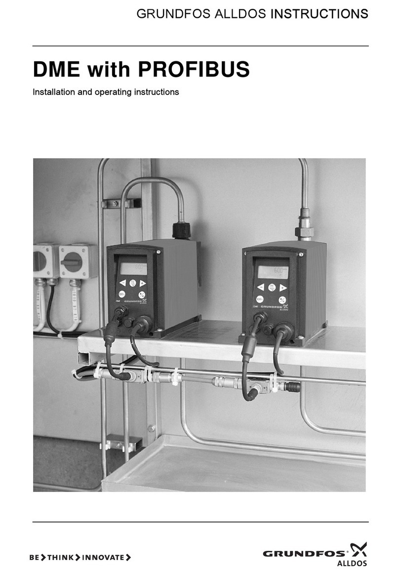 GRUNDFOS ALLDOS DME Series Installation and operating instructions