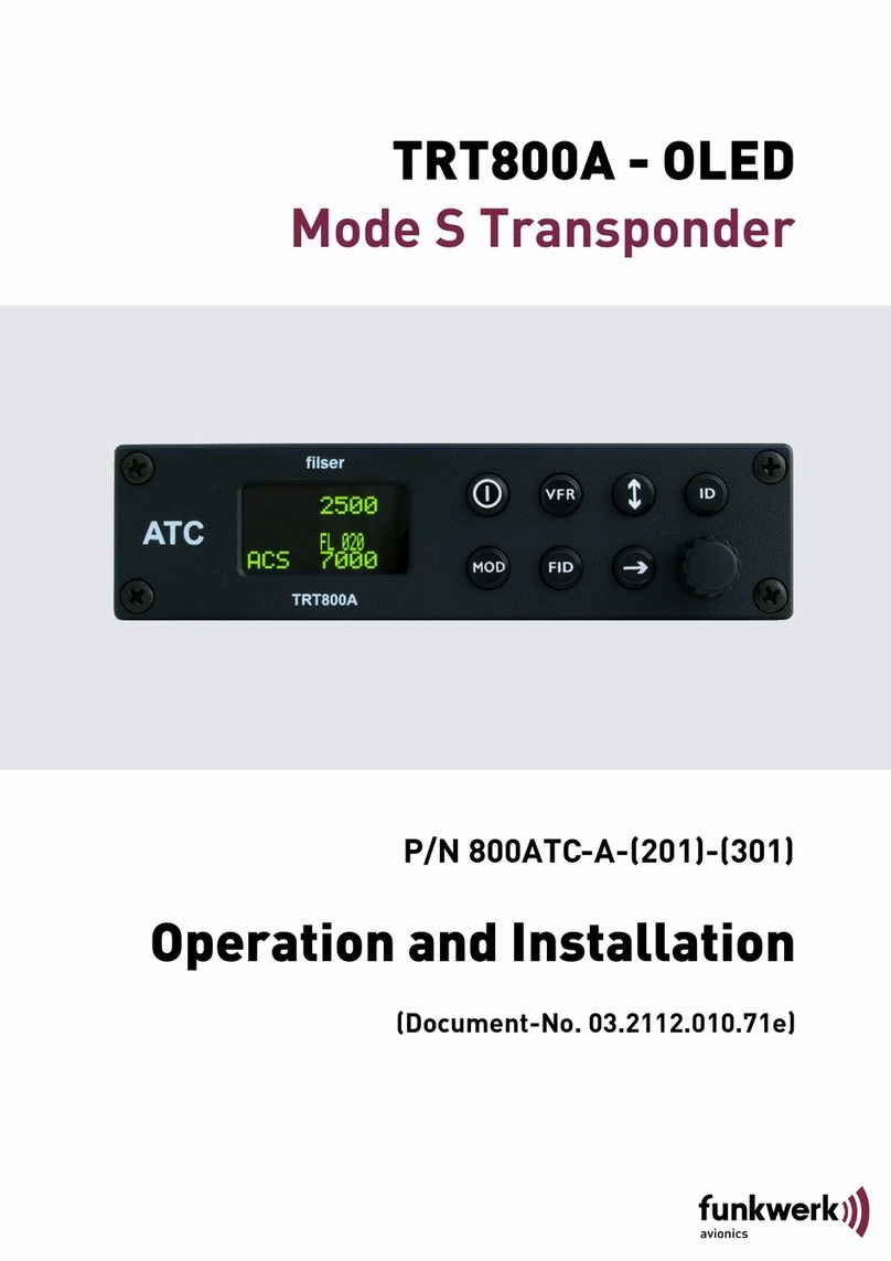 Funkwerk P/N 800ATC-A-(201)-(301) Instruction Manual