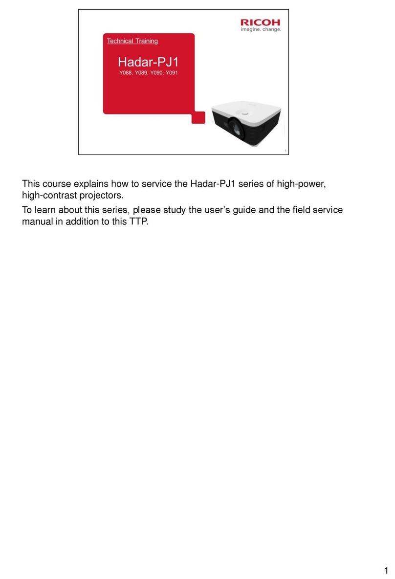 Ricoh Hadar-PJ1 Series Installation guide