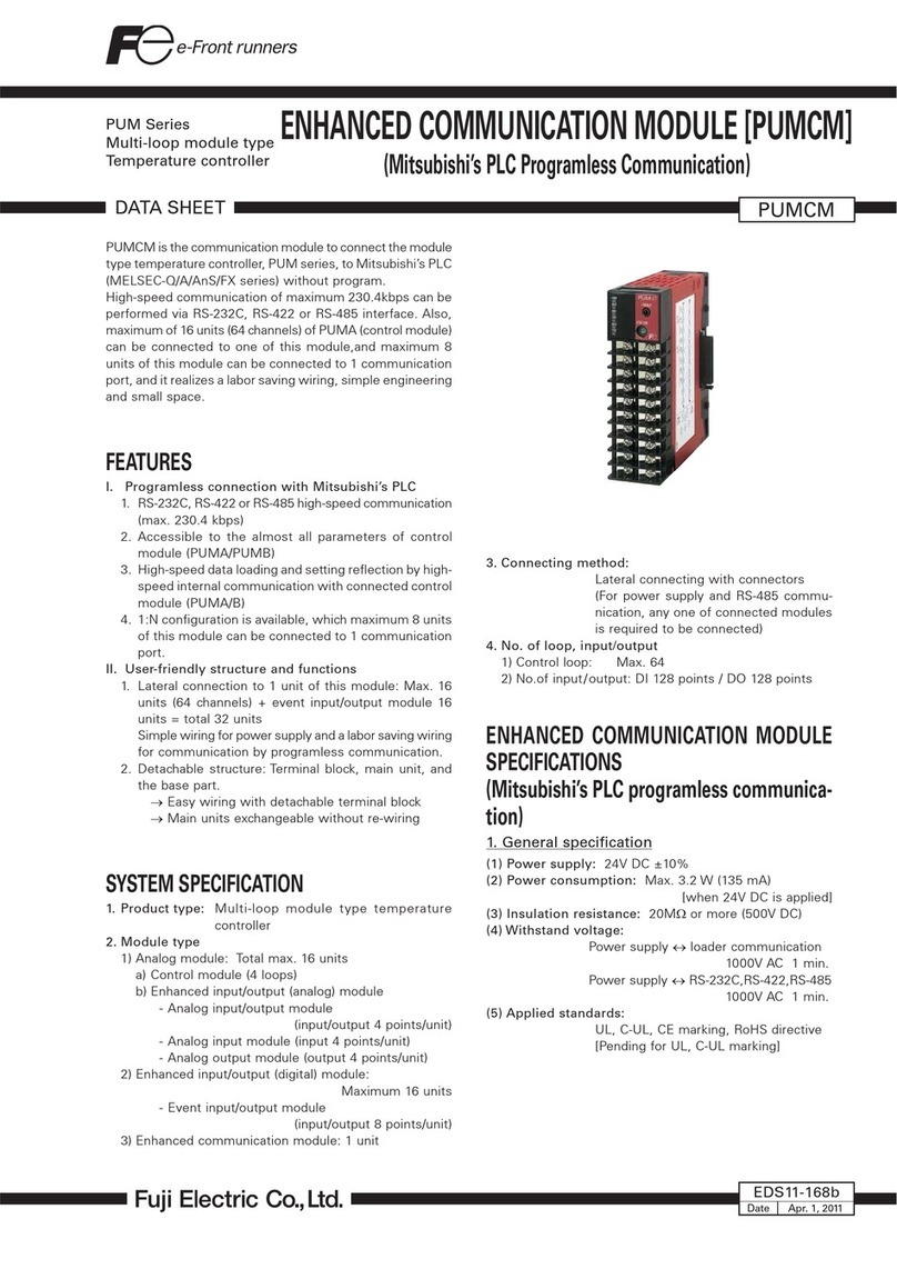 Fuji Electric PUM Series User manual