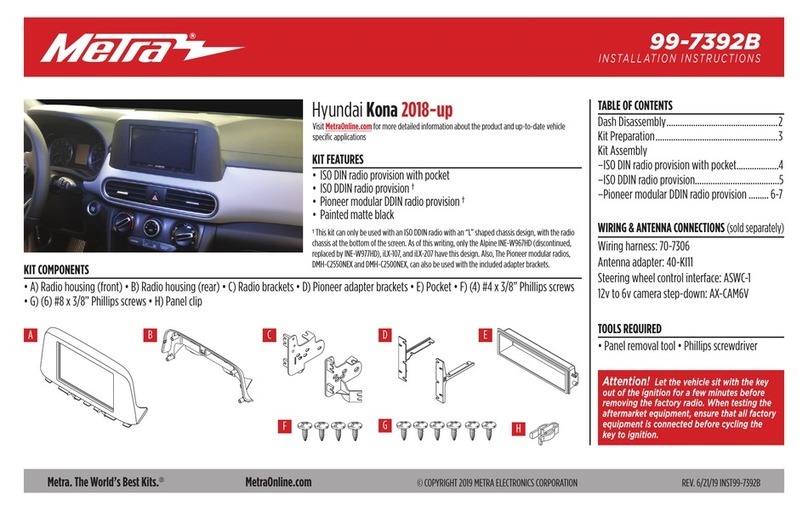 Metra Electronics 99-7392B installation instructions Metra Electronics 99-7392B installation instructions