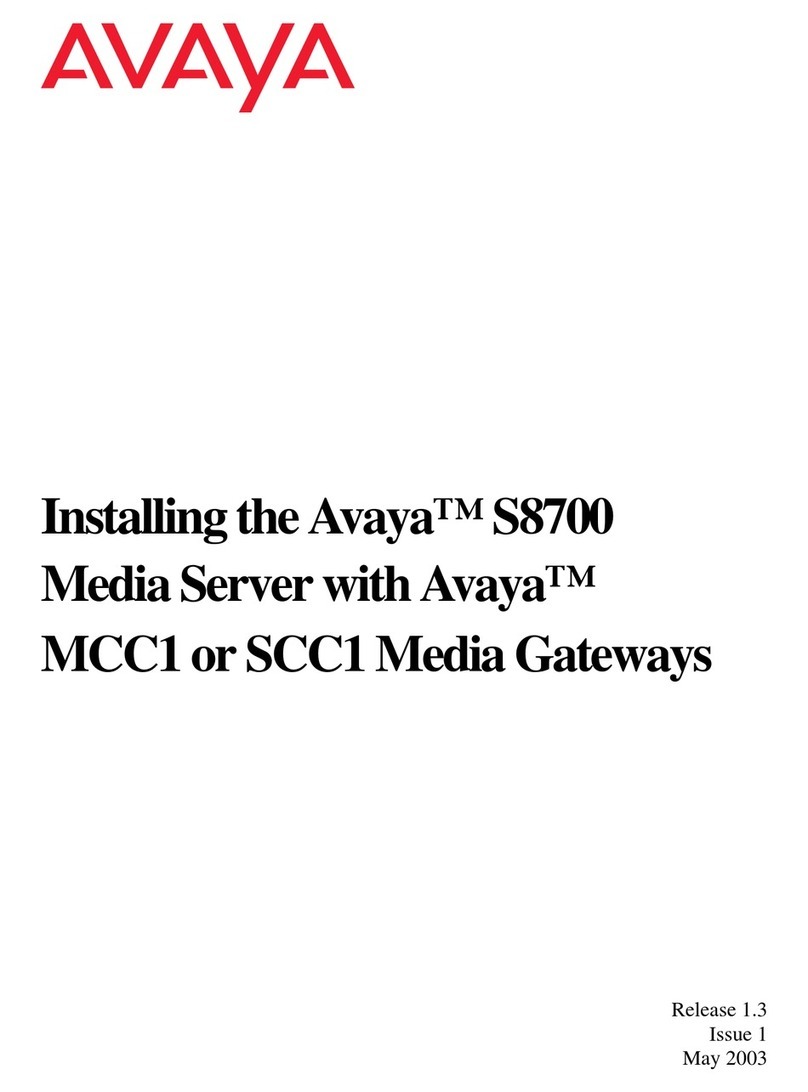 Avaya S8700 Series Instruction Manual
