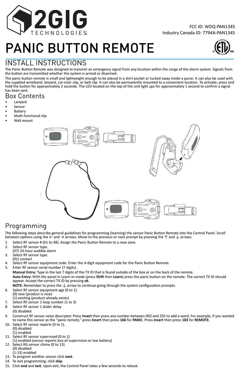 2gig Technologies WDQ PAN1345 Configuration guide