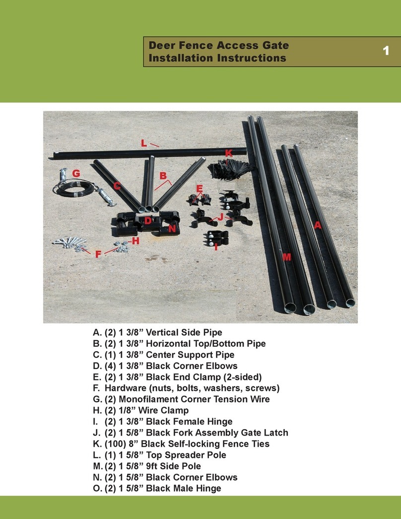 Deer Fence Access Gate User manual