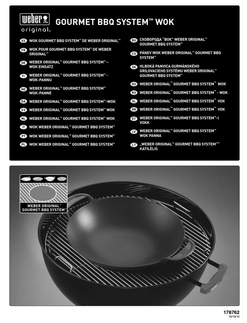 Weber GOURMET BBQ SYSTEM WOK User manual