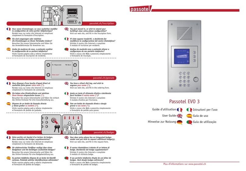 Passotel EVO 3 User manual