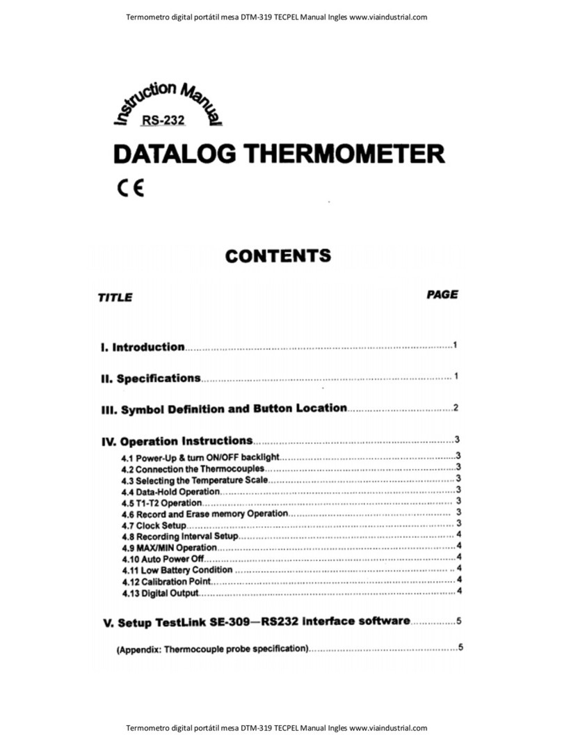 TECPEL DTM-319 instruction manual