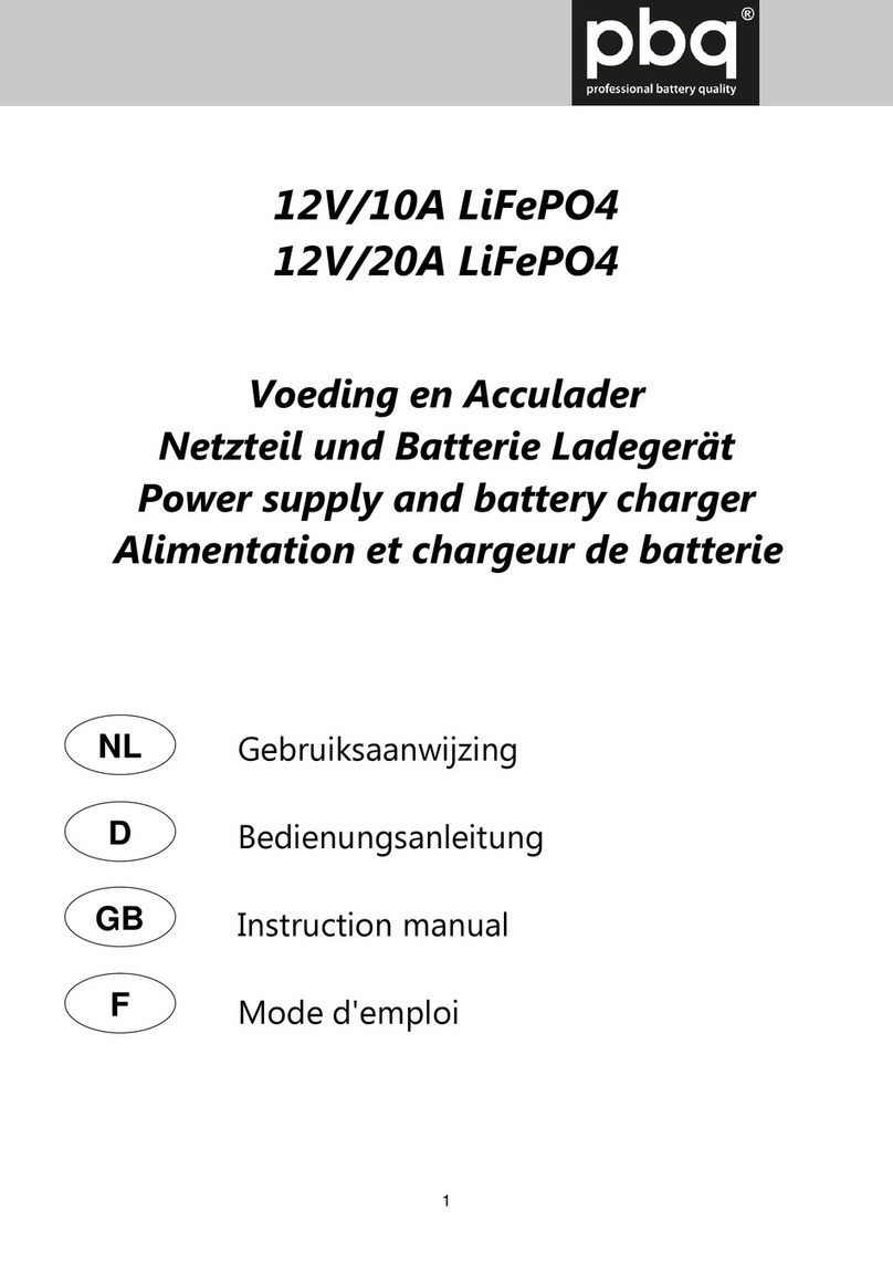 pbq 12V 20A LiFePO4 User manual