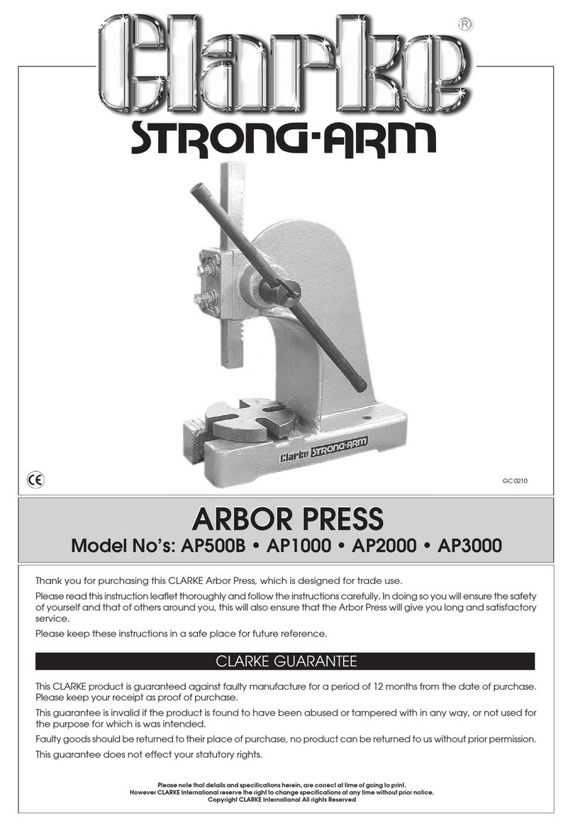 Clarke Strong-Arm AP500B manual