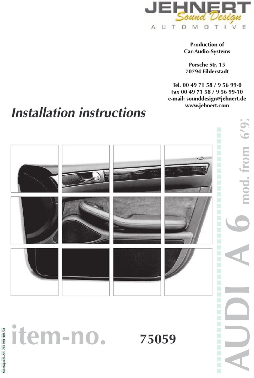 JEHNERT SOUND DESIGN 75059 Service manual