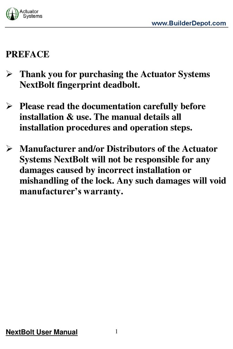 Actuator Systems NextBolt user manual