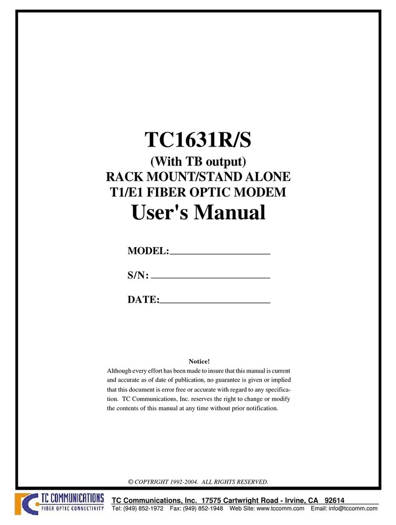 TC Communications TC1631R User manual