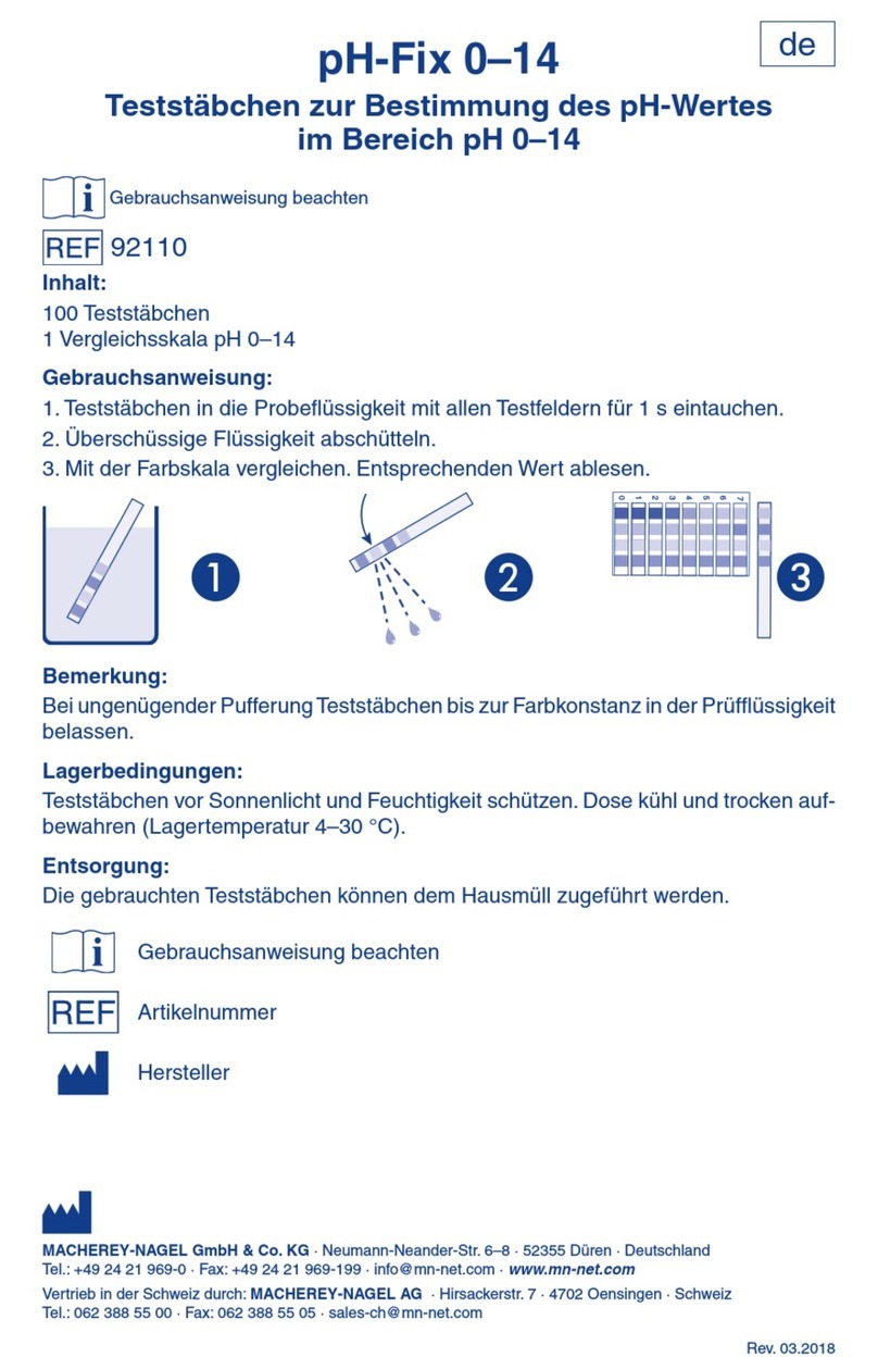 Macherey-Nagel pH-Fix 0-14 Instructions for use