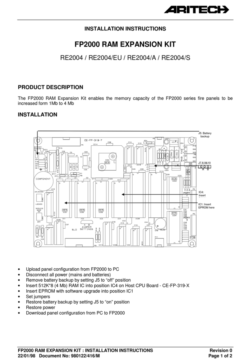Aritech FP2000 User manual